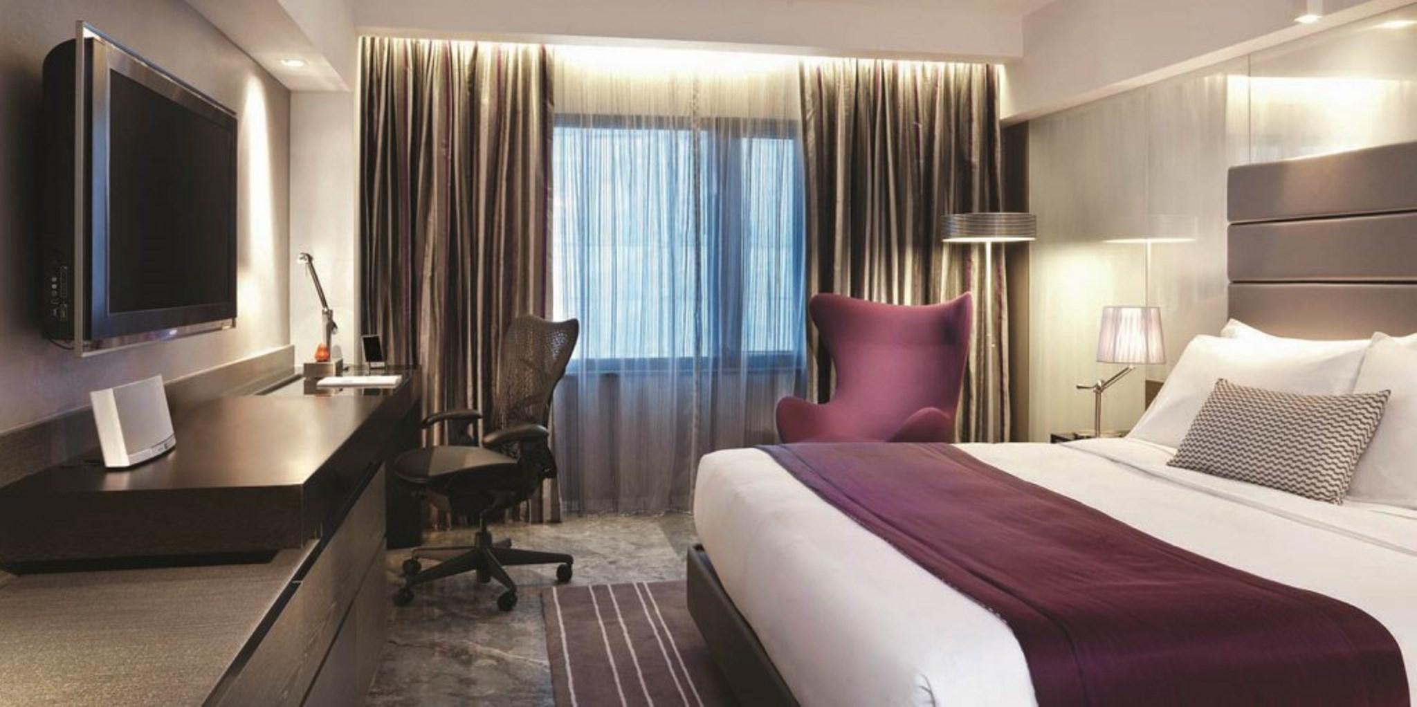 The Mira Hong Kong Hotell Eksteriør bilde A typical room at the hotel