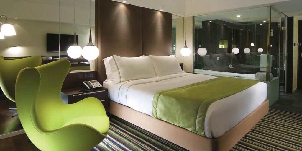The Mira Hong Kong Hotell Eksteriør bilde A room at the hotel